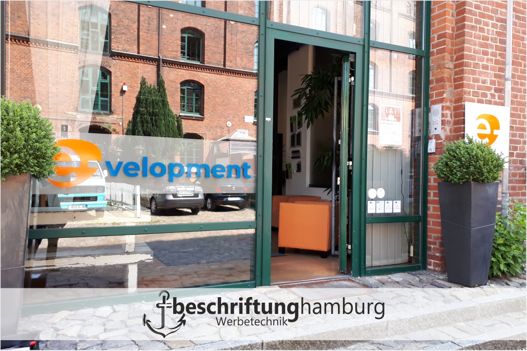 Durchlaufschutzfolie in Hamburger Innenstadt für Fensterscheiben