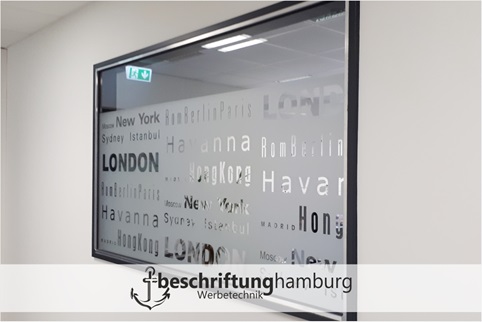 Fenstersichtschutzfolie für Praxis in Hamburg