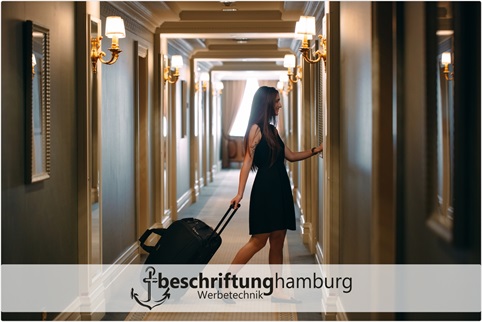 Hotelbeschriftungen in Hamburg mit Nummern und Etagenzahlen