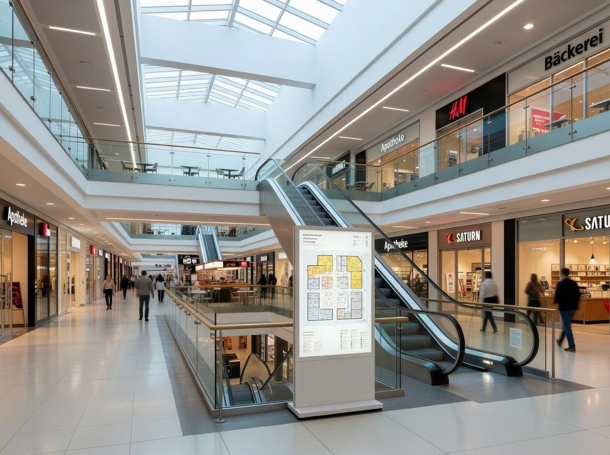 Shoppingcenter Schilder und Beschriftungen in Hamburg