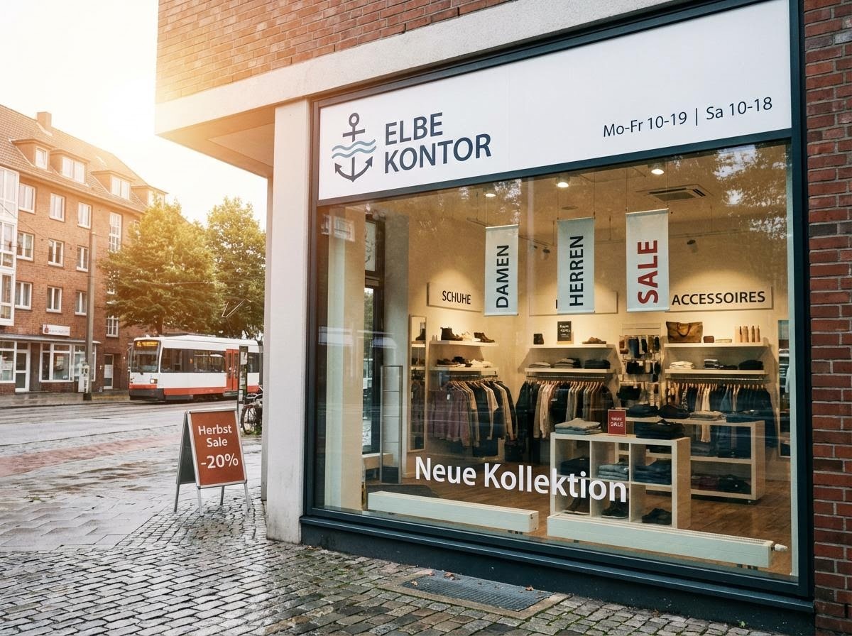 Einzelhandel Schilder und Beschriftung