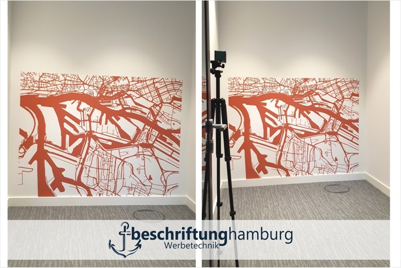 Wanddesign Hamburg mit Tapetendruck