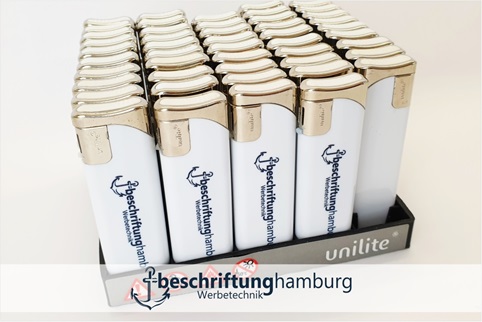 feuerzeuge mit Logo und Text bedrucken von Beschriftung Hamburg